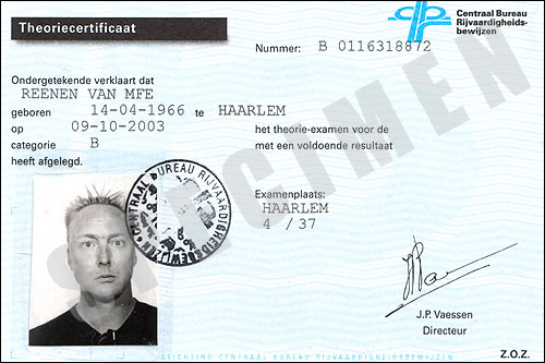 Gaining the theory certificate for my driving licence