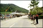 View of the beertent from the finish