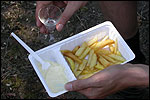 Chips, and gin