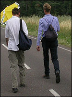 Raymond and Marco on Seven Hills Road